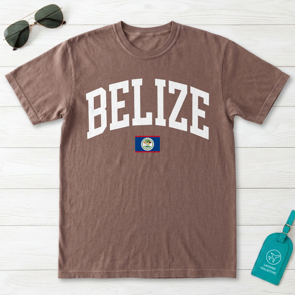 Belize Collegiate Flag T-Shirt