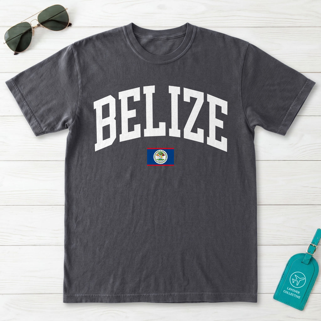Belize Collegiate Flag T-Shirt
