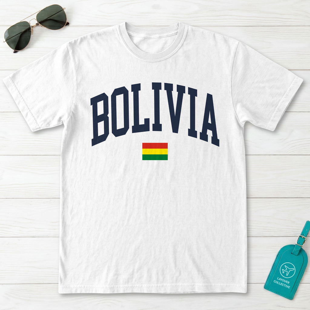 Bolivia Collegiate Flag T-Shirt