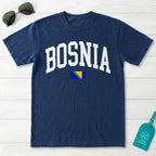 Bosnia Collegiate Flag T-Shirt