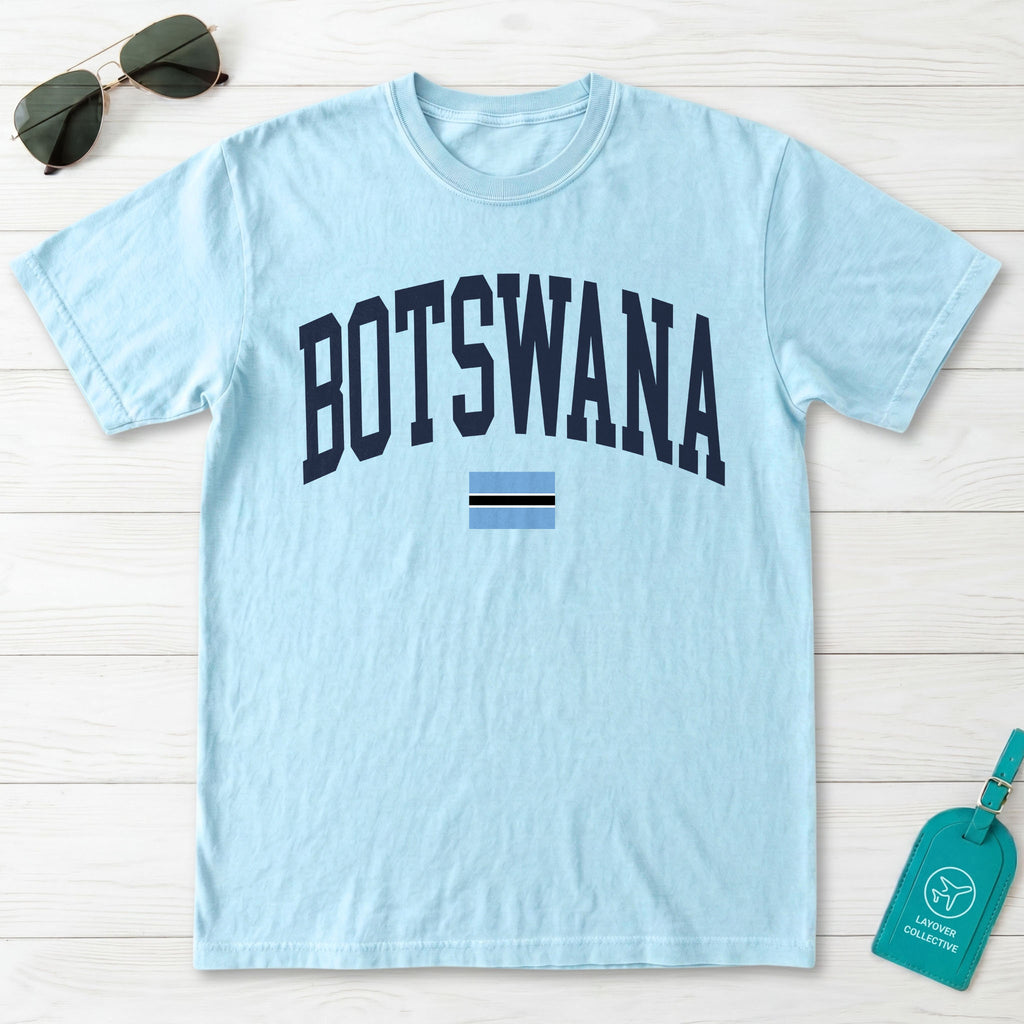 Botswana Collegiate Flag T-Shirt