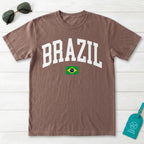 Brazil Collegiate Flag T-Shirt