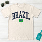 Brazil Collegiate Flag T-Shirt