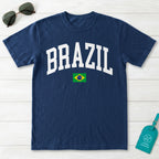 Brazil Collegiate Flag T-Shirt