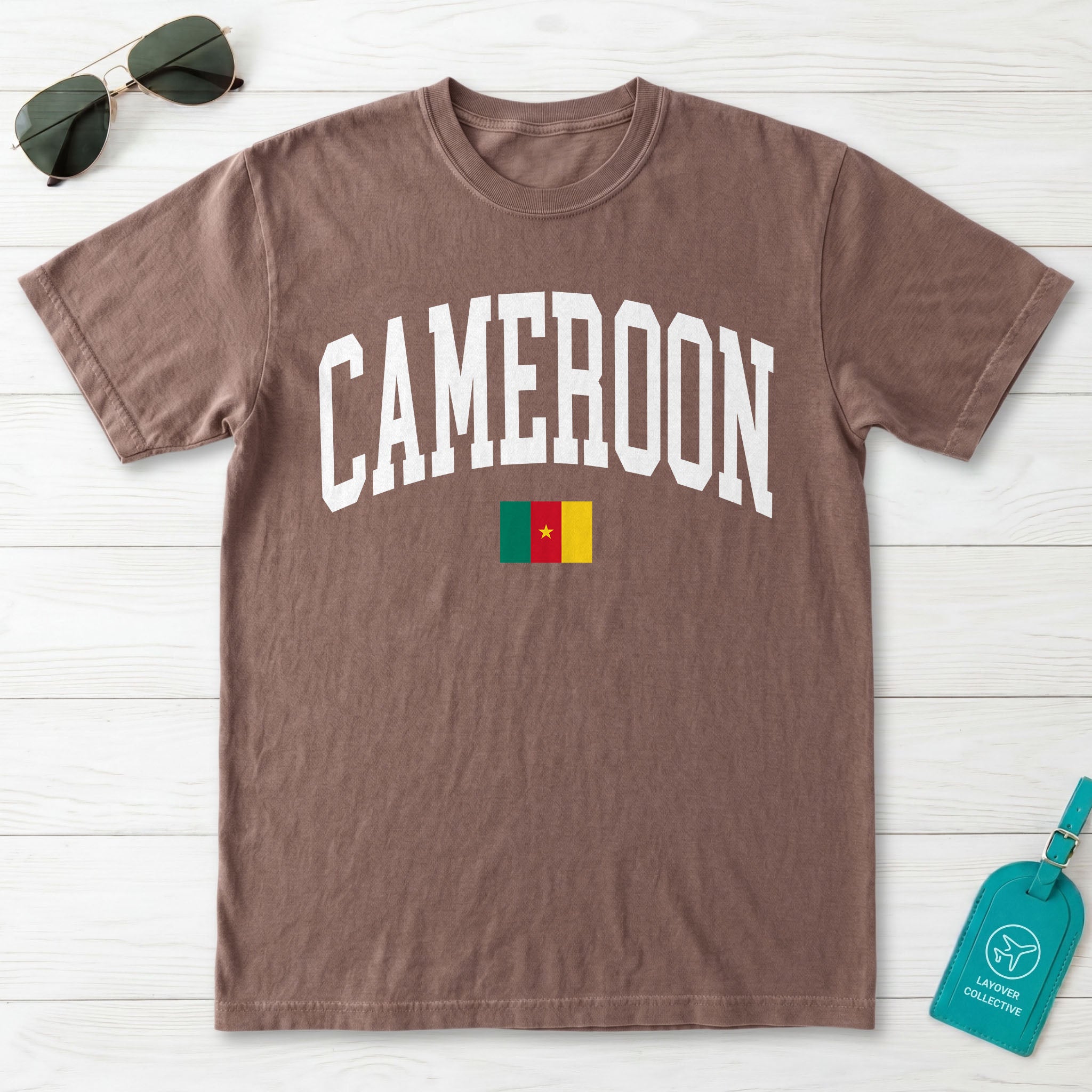 Cameroon Collegiate Flag T-Shirt