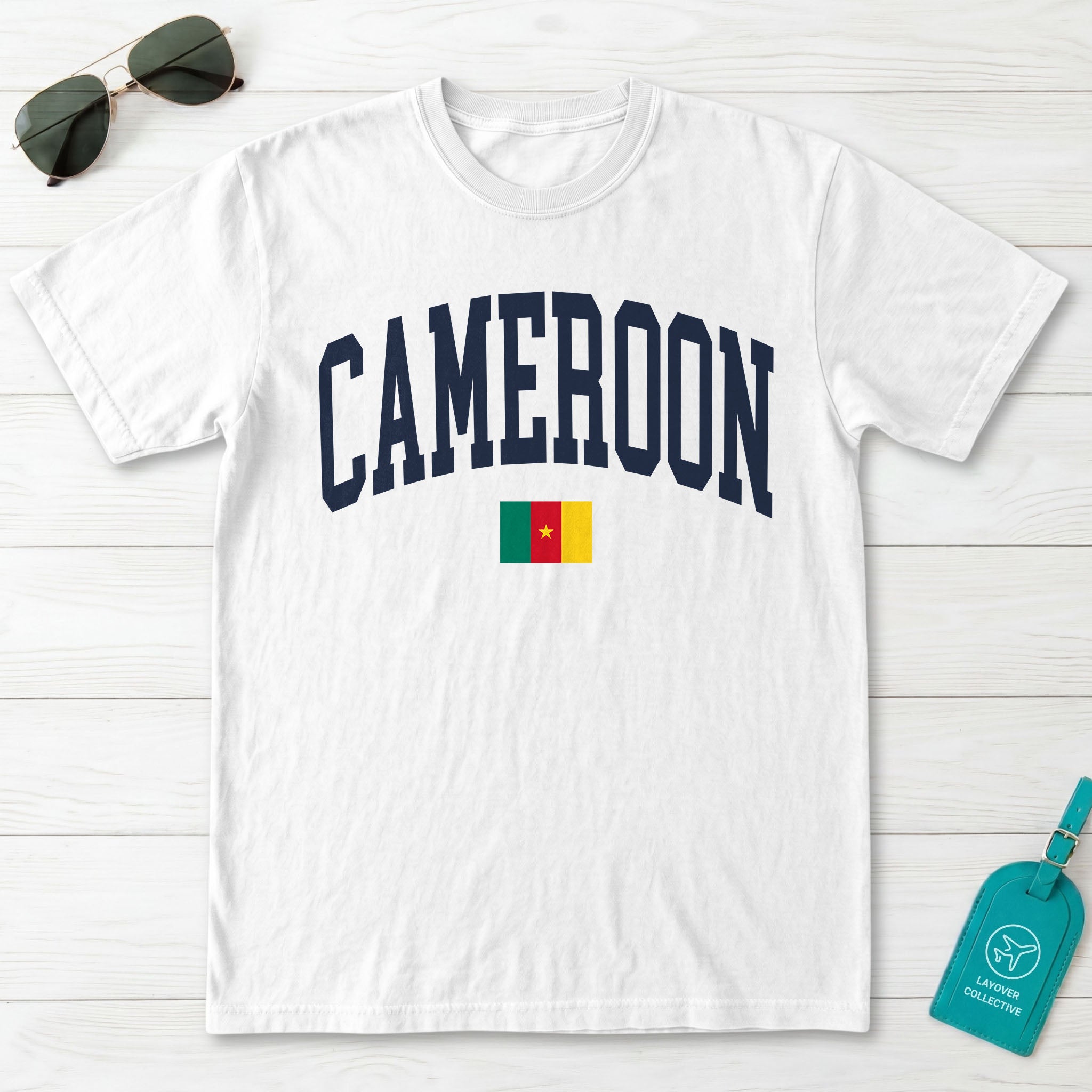 Cameroon Collegiate Flag T-Shirt