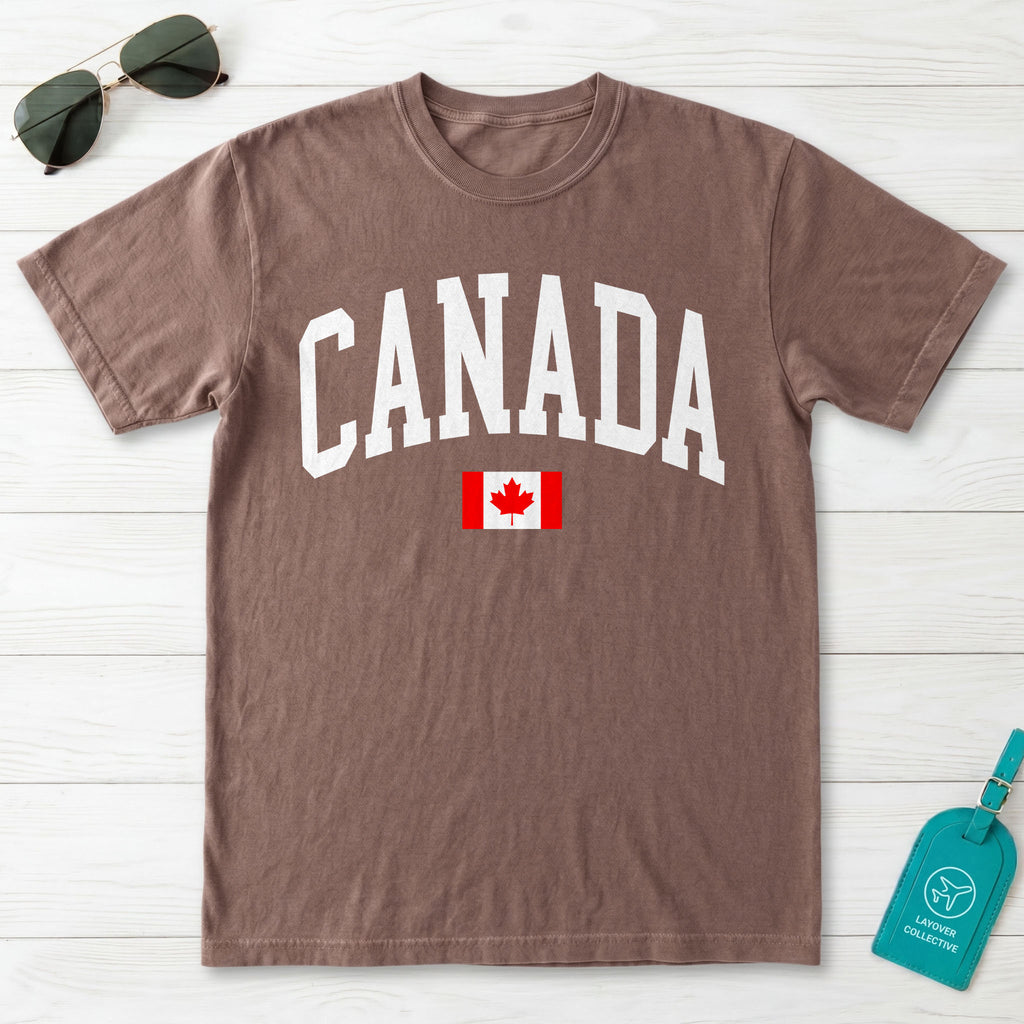 Canada Collegiate Flag T-Shirt