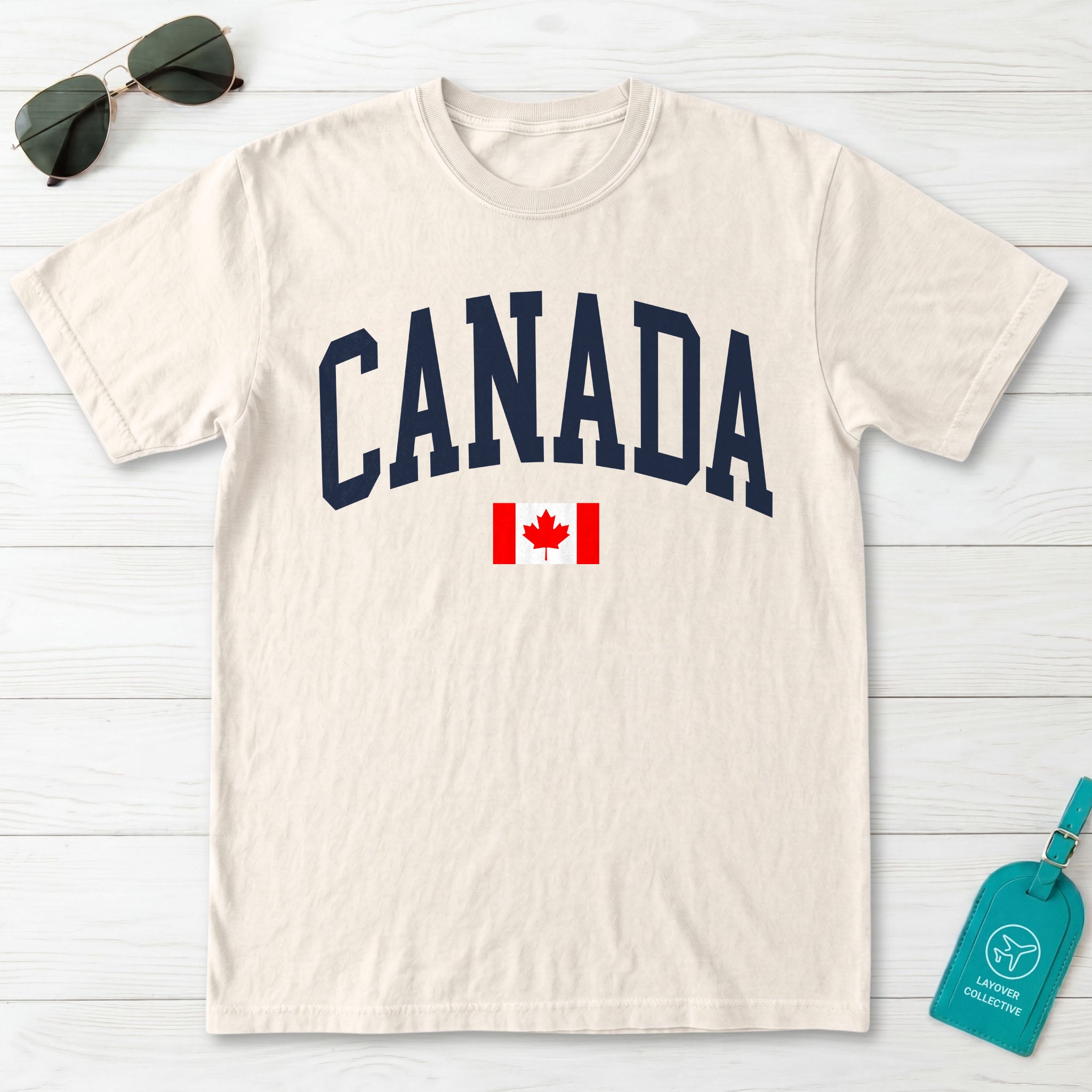 Canada Collegiate Flag T-Shirt