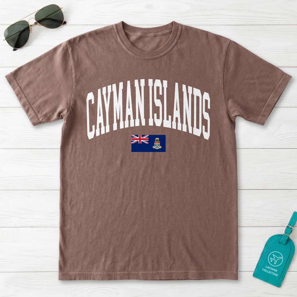 Cayman Islands Collegiate Flag T-Shirt