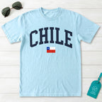 Chile Collegiate Flag T-Shirt