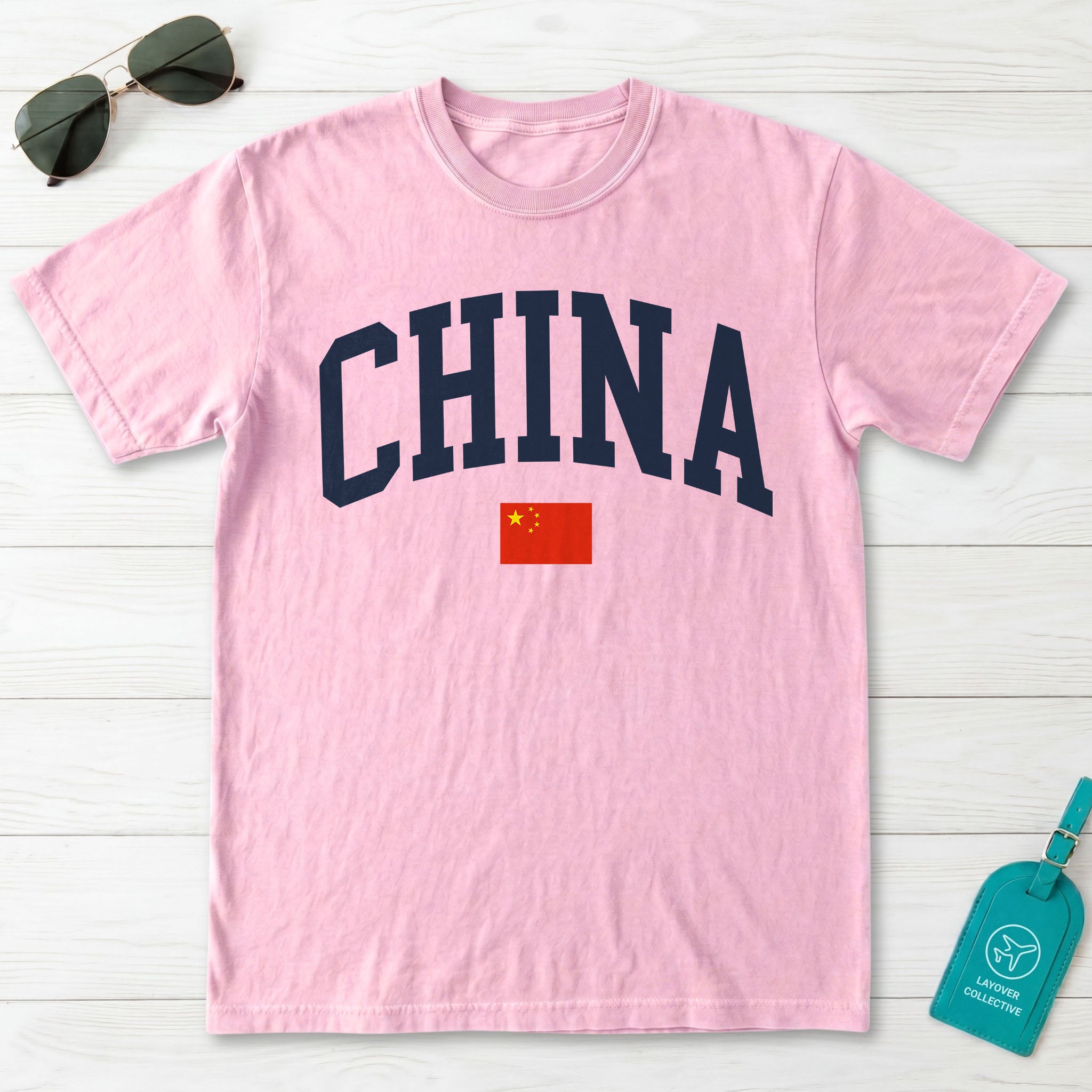 China Collegiate Flag T-Shirt