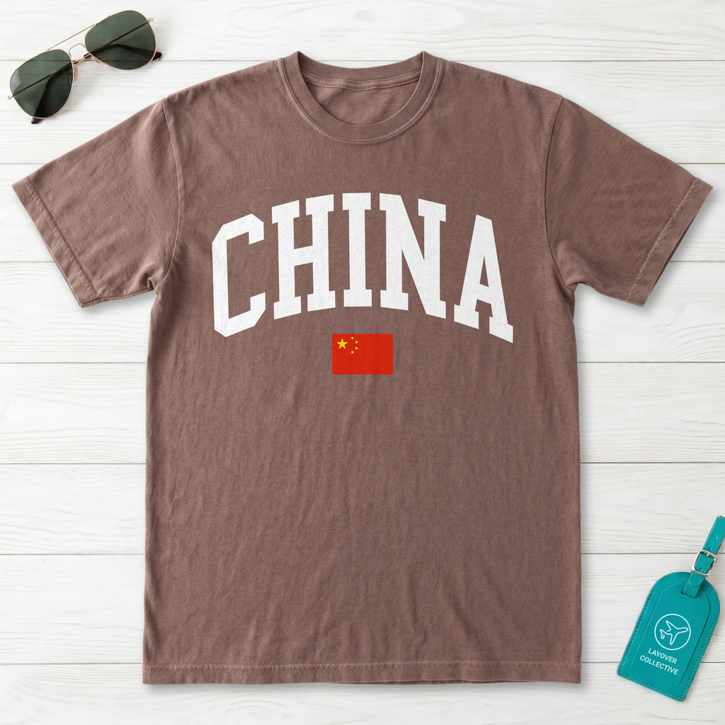 China Collegiate Flag T-Shirt