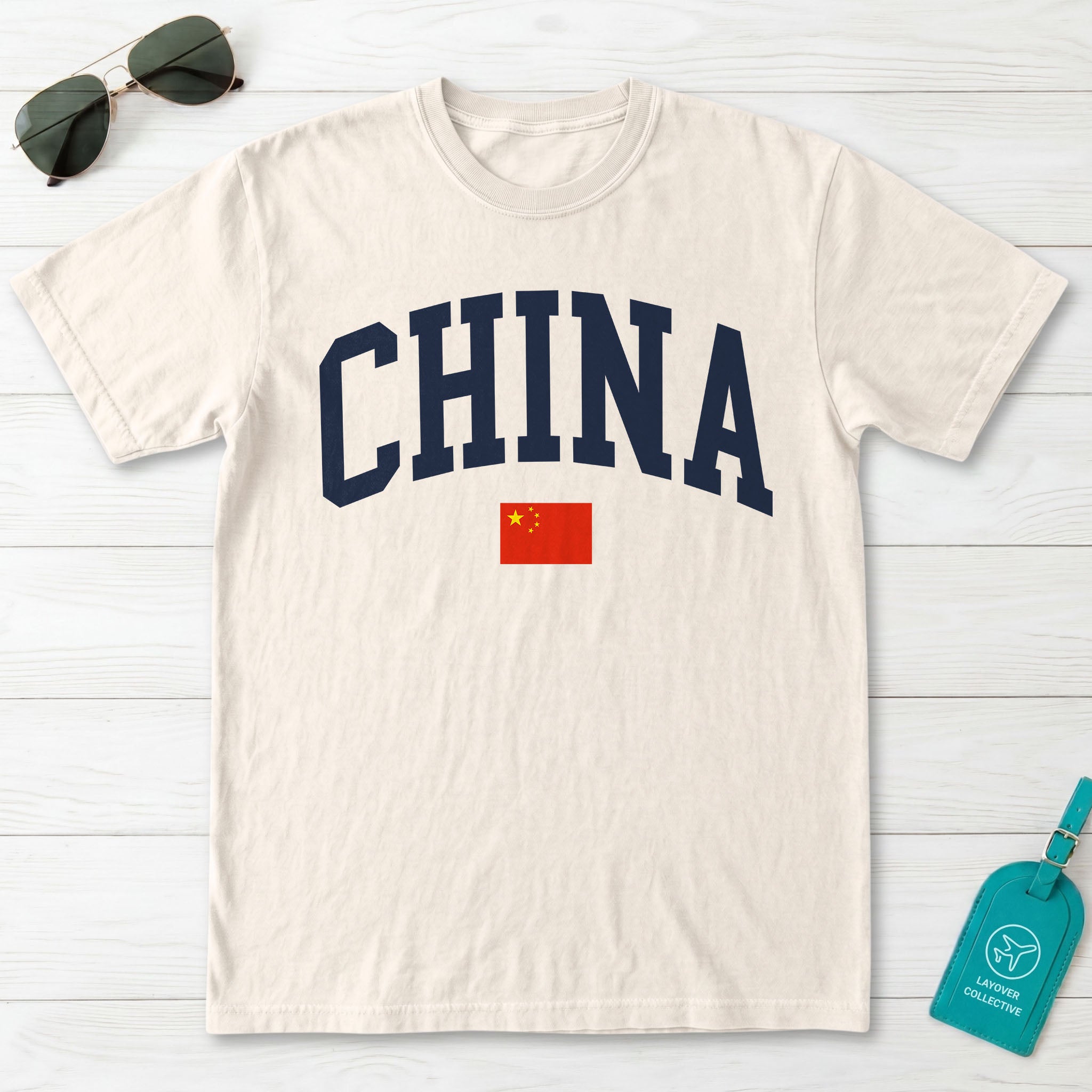 China Collegiate Flag T-Shirt