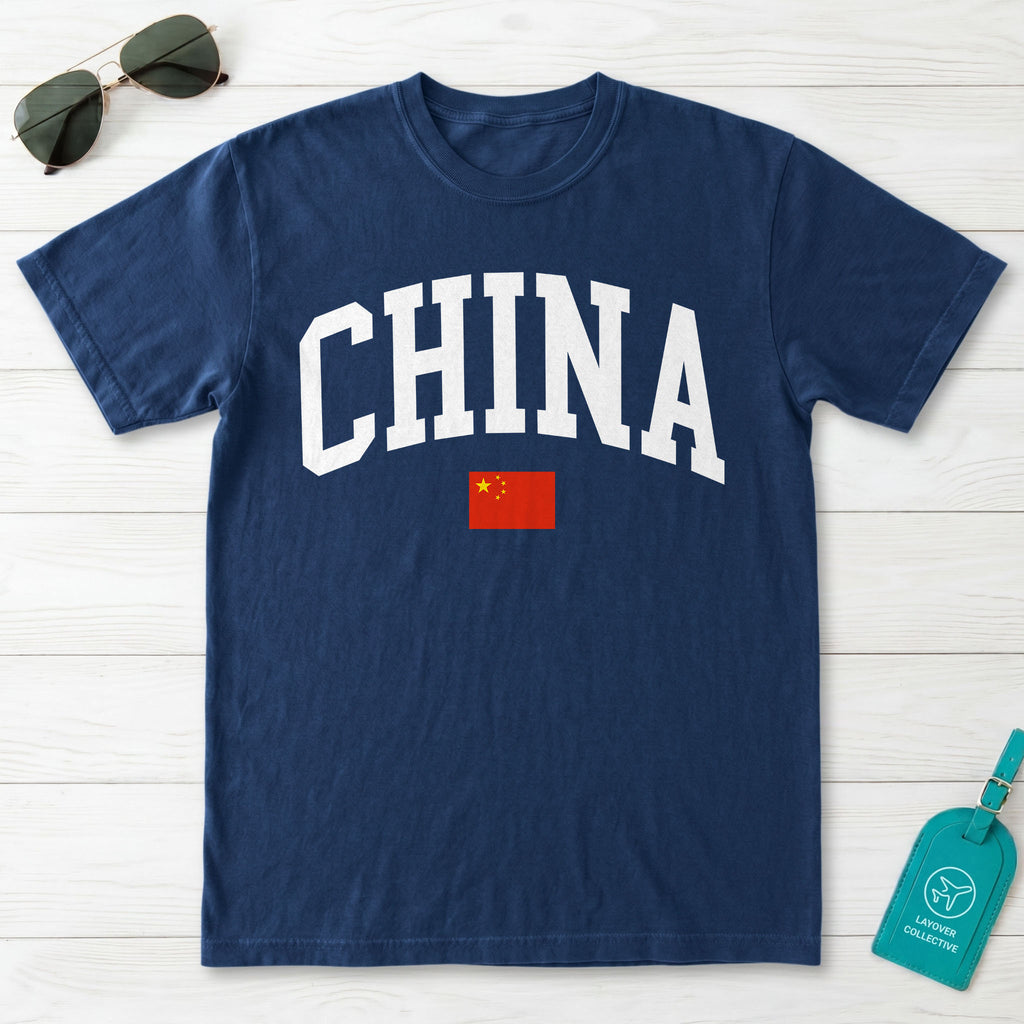 China Collegiate Flag T-Shirt