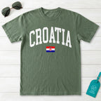 Croatia Collegiate Flag T-Shirt
