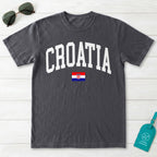 Croatia Collegiate Flag T-Shirt