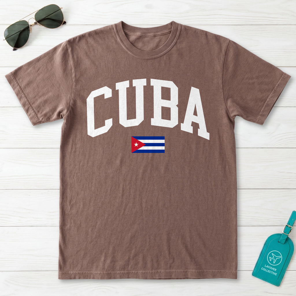 Cuba Collegiate Flag T-Shirt
