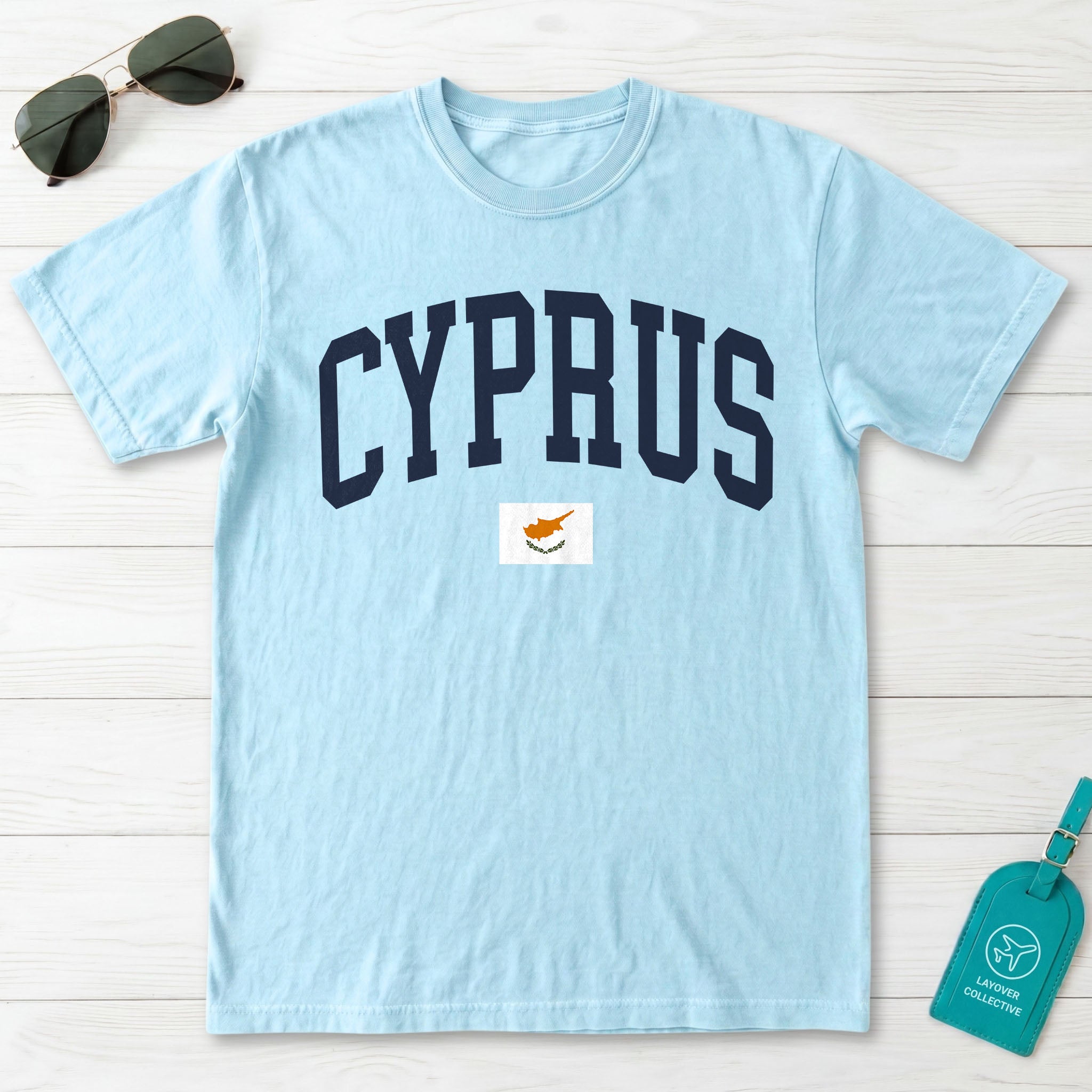 Cyprus Collegiate Flag T-Shirt