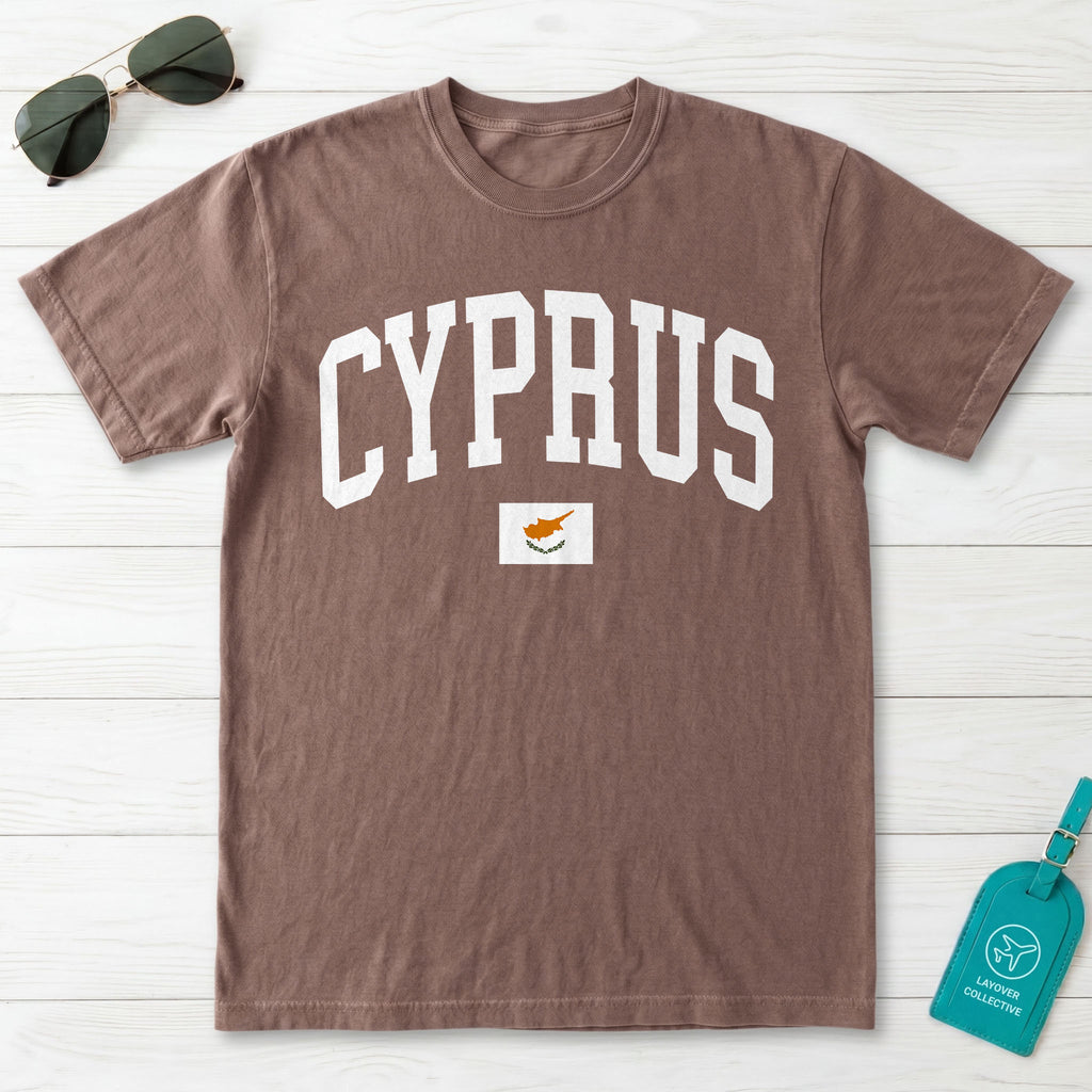 Cyprus Collegiate Flag T-Shirt