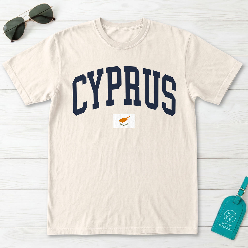 Cyprus Collegiate Flag T-Shirt