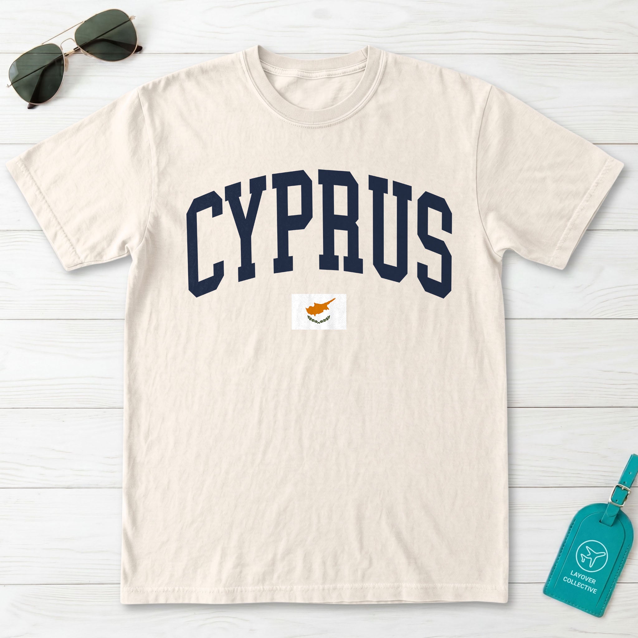 Cyprus Collegiate Flag T-Shirt