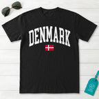 Denmark Collegiate Flag T-Shirt