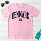 Denmark Collegiate Flag T-Shirt