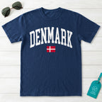 Denmark Collegiate Flag T-Shirt