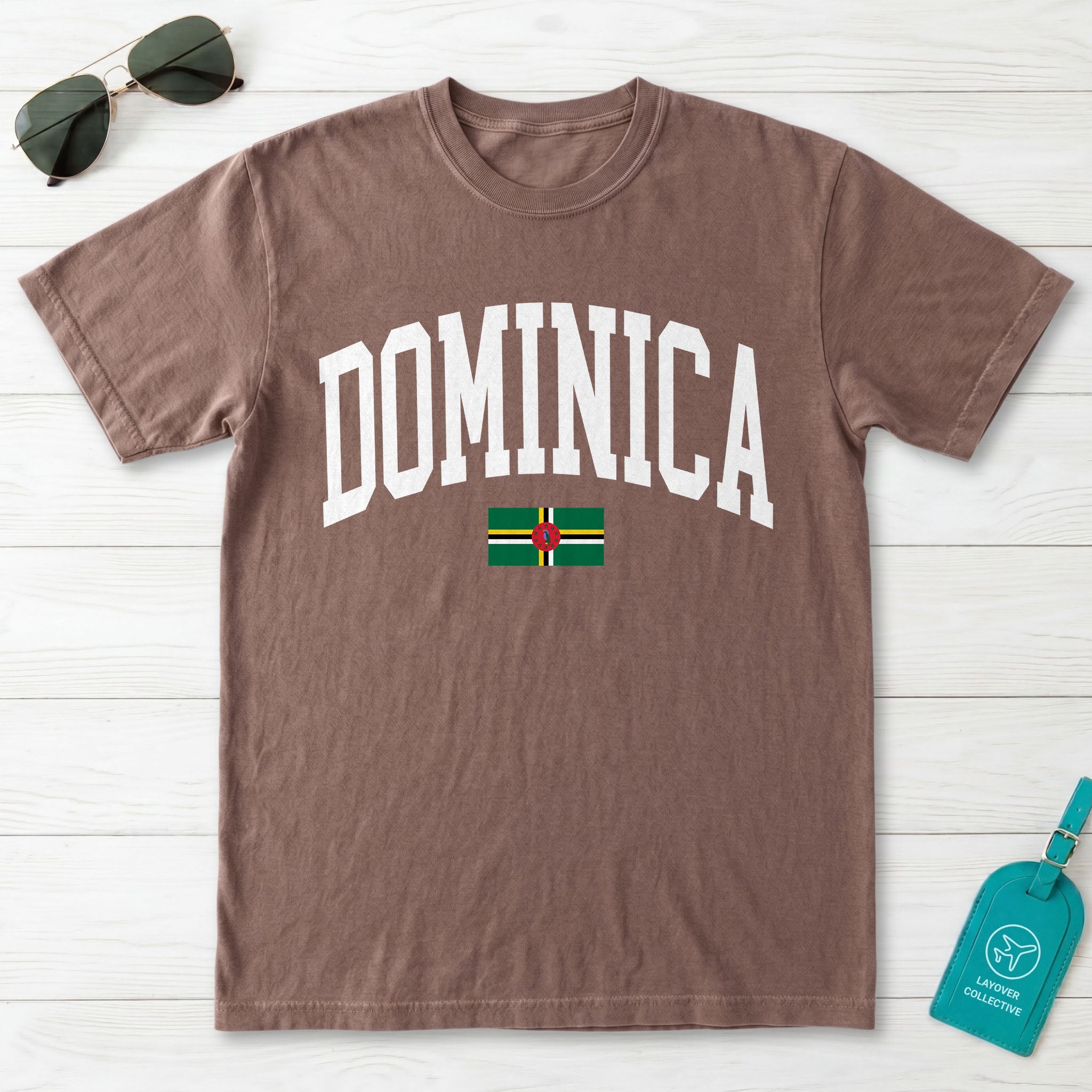 Dominica Collegiate Flag T-Shirt