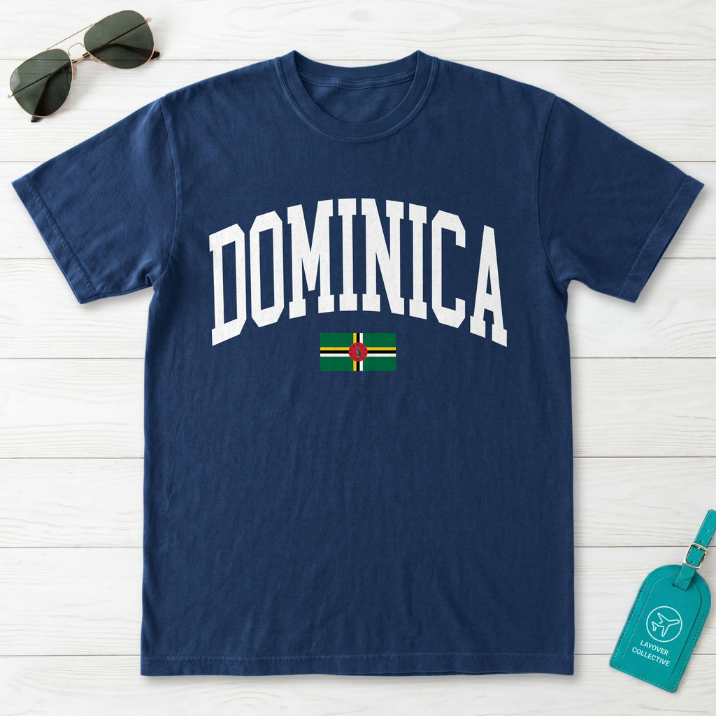 Dominica Collegiate Flag T-Shirt
