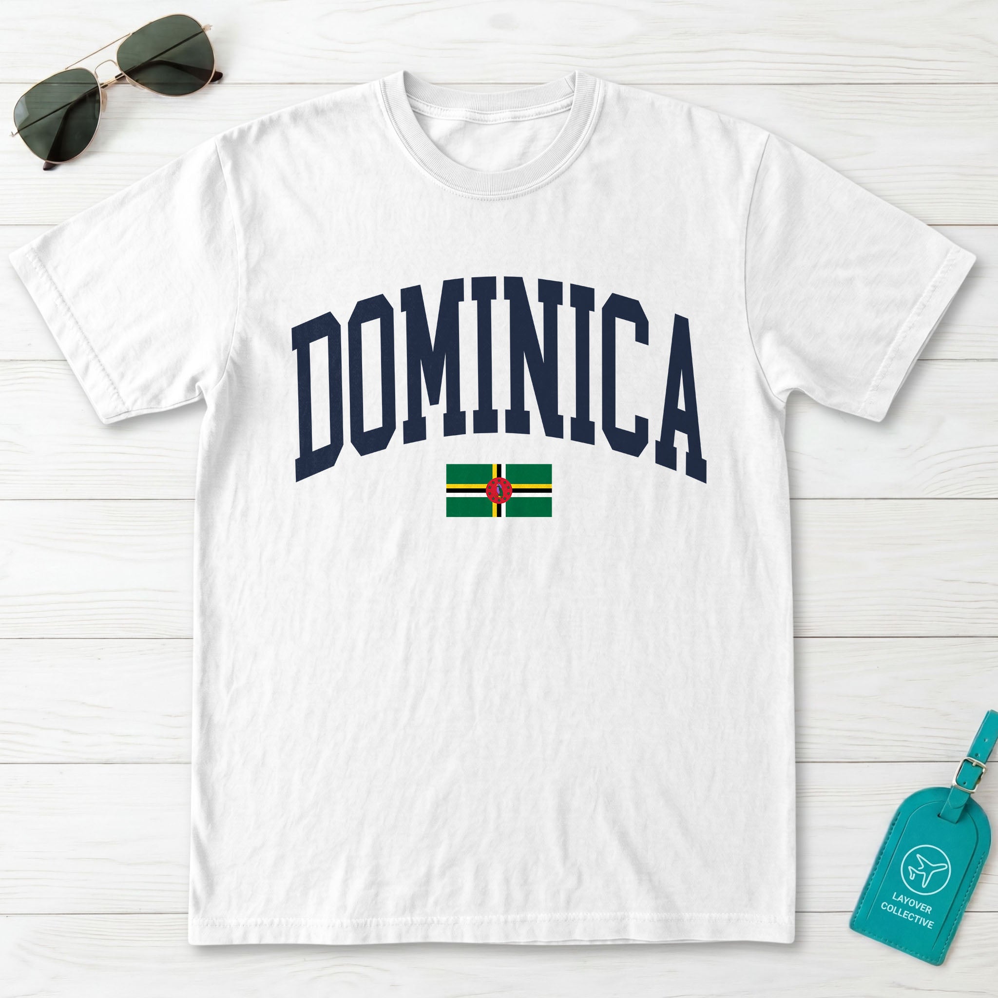 Dominica Collegiate Flag T-Shirt