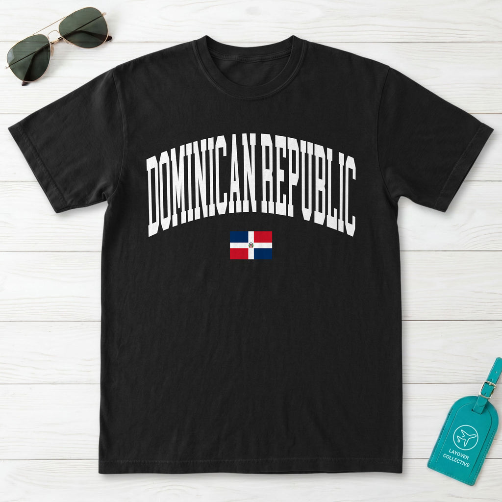 Dominican Republic Collegiate Flag T-Shirt