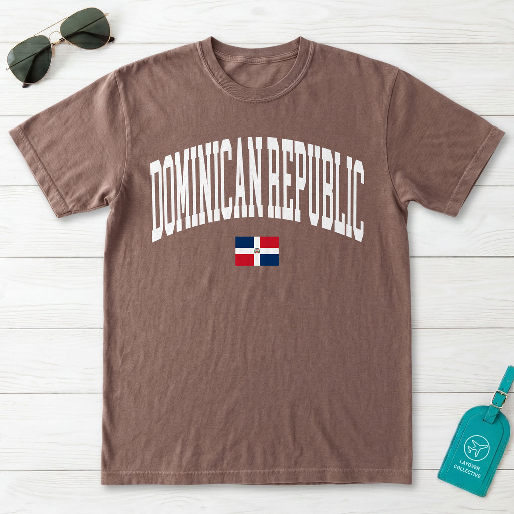 Dominican Republic Collegiate Flag T-Shirt