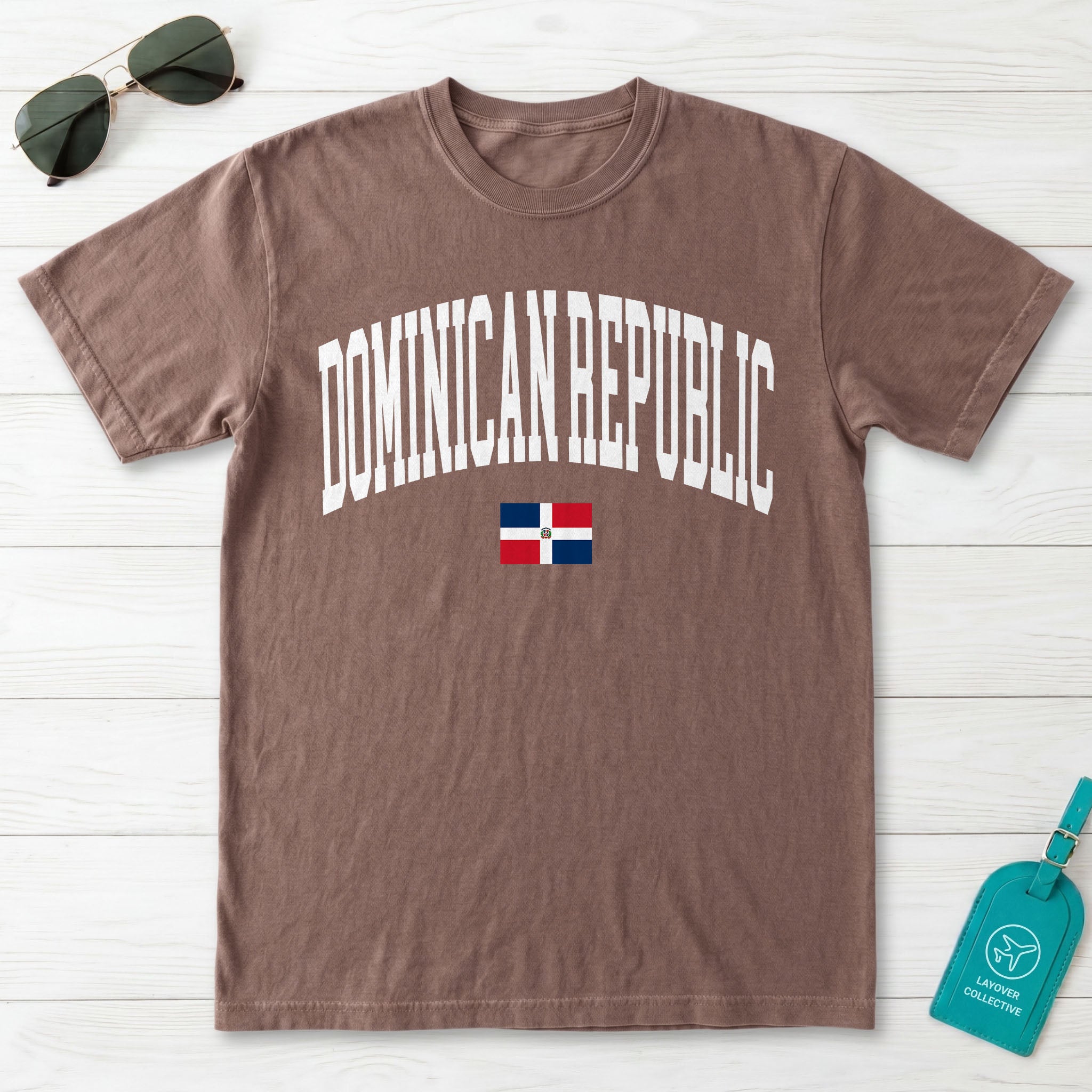Dominican Republic Collegiate Flag T-Shirt