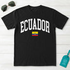 Ecuador Collegiate Flag T-Shirt