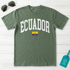 Ecuador Collegiate Flag T-Shirt