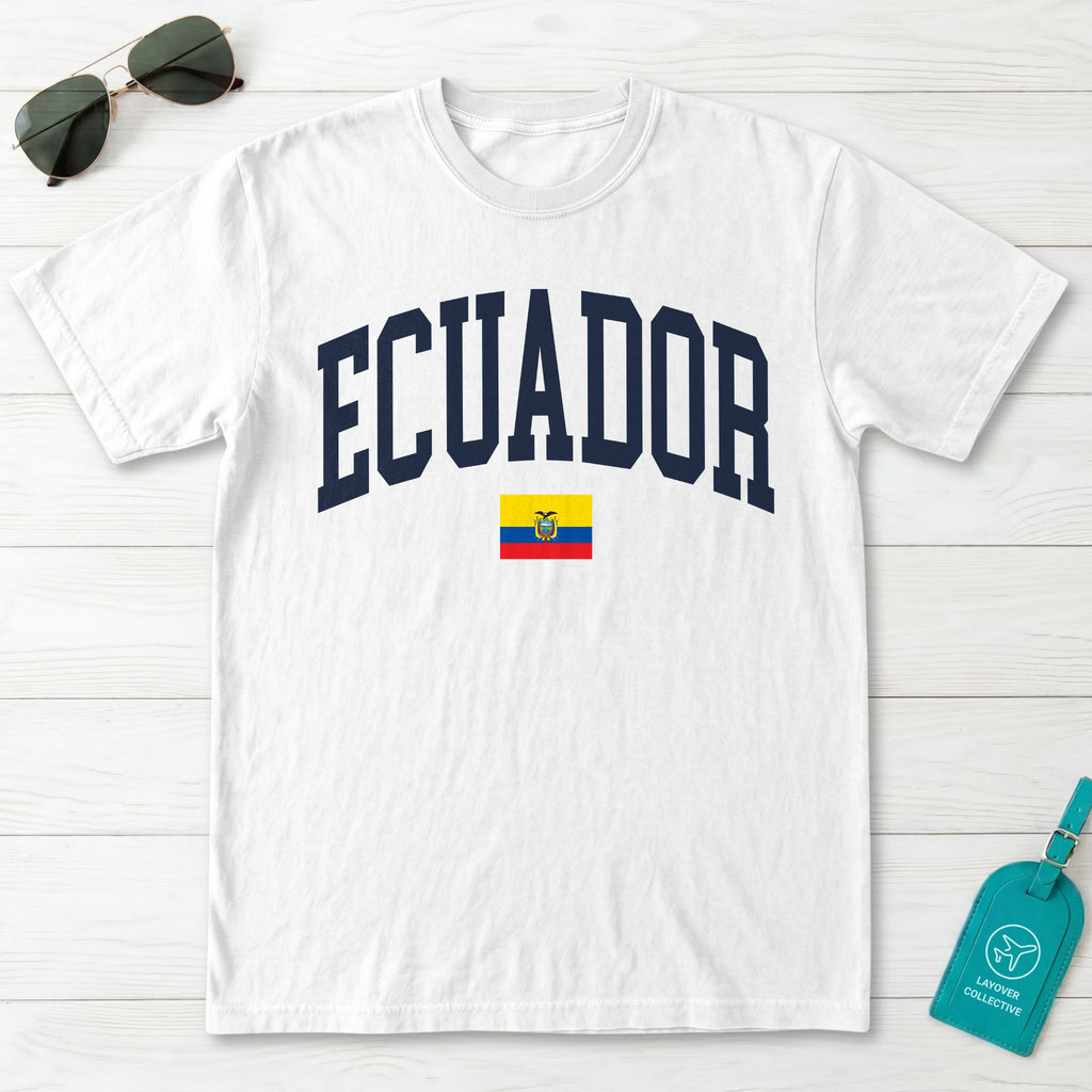 Ecuador Collegiate Flag T-Shirt