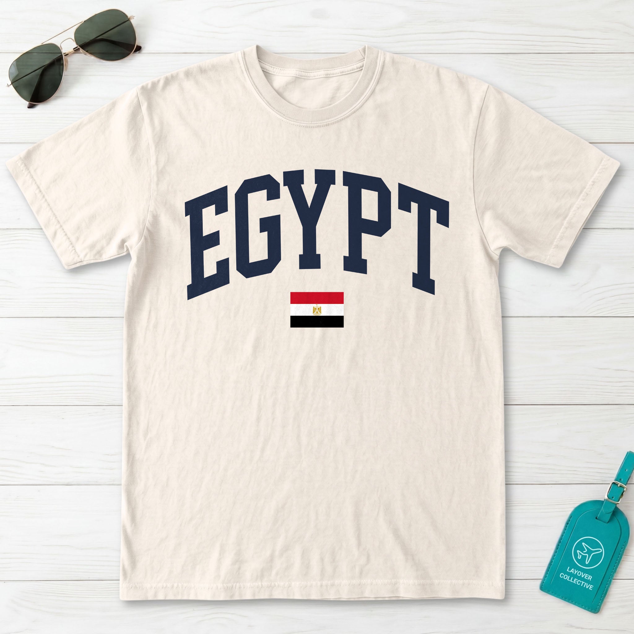 Egypt Collegiate Flag T-Shirt