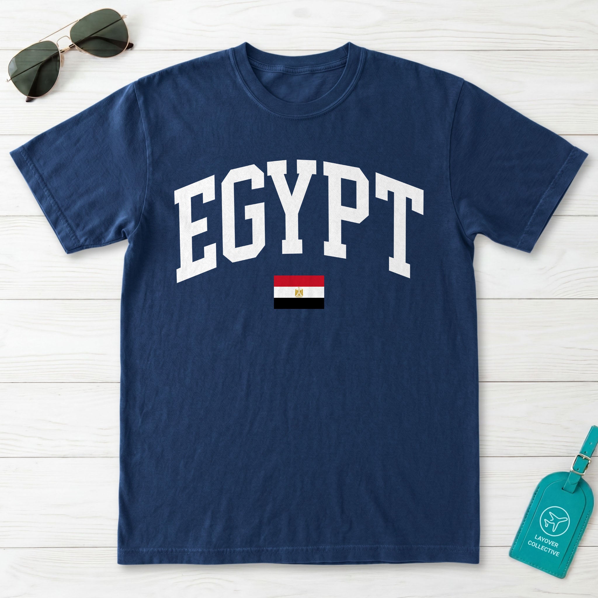 Egypt Collegiate Flag T-Shirt