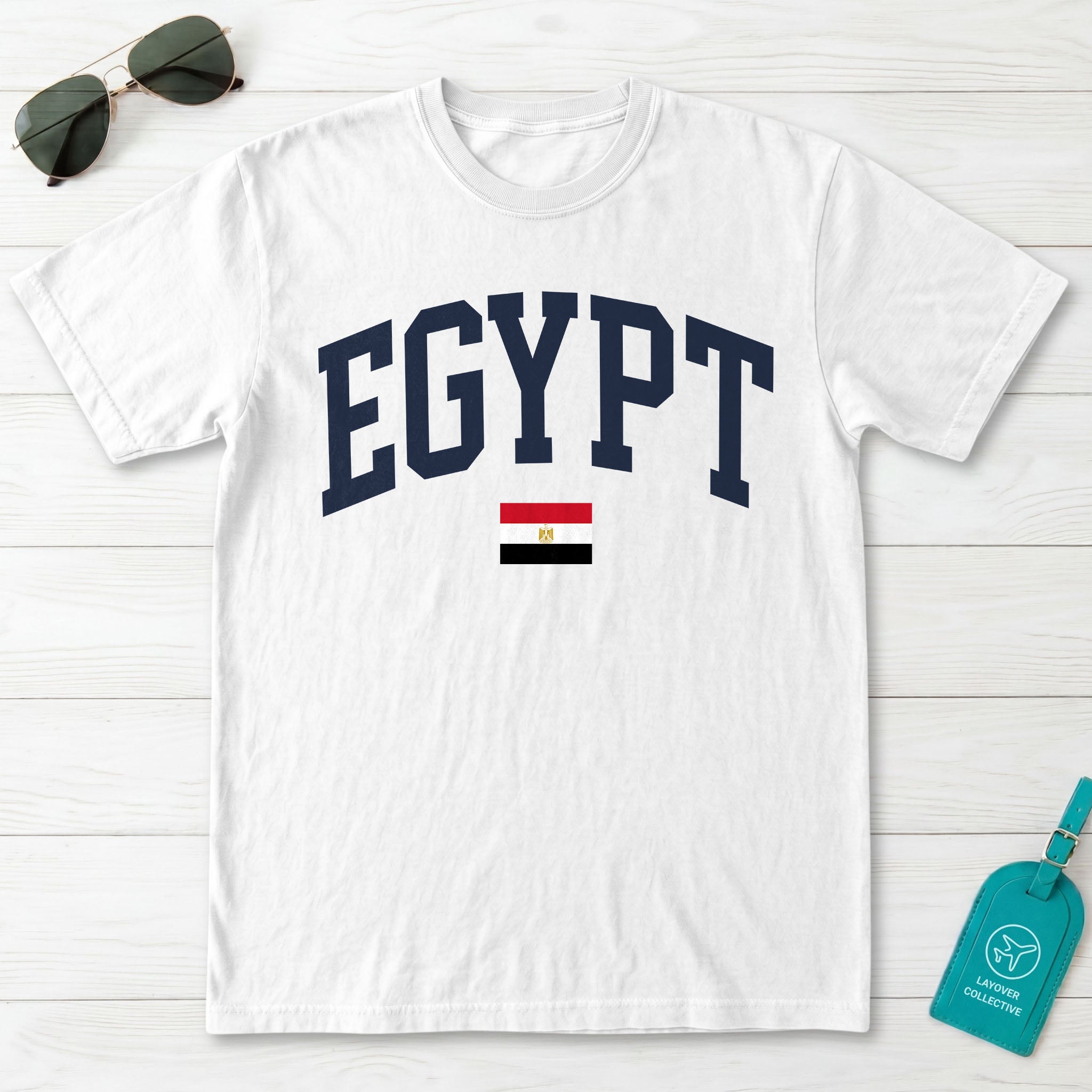 Egypt Collegiate Flag T-Shirt
