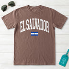 El Salvador Collegiate Flag T-Shirt