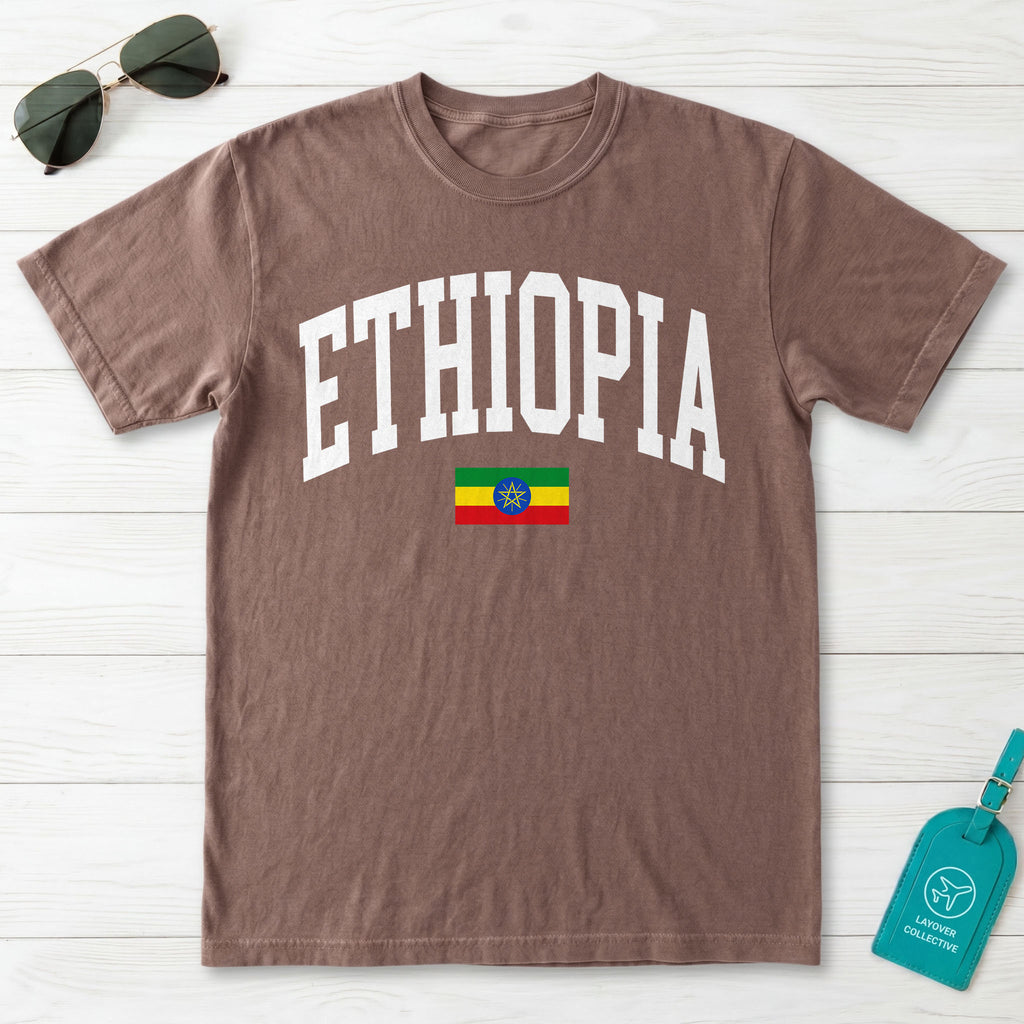 Ethiopia Collegiate Flag T-Shirt
