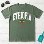 Ethiopia Collegiate Flag T-Shirt