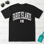 Faroe Islands Collegiate Flag T-Shirt