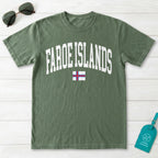 Faroe Islands Collegiate Flag T-Shirt