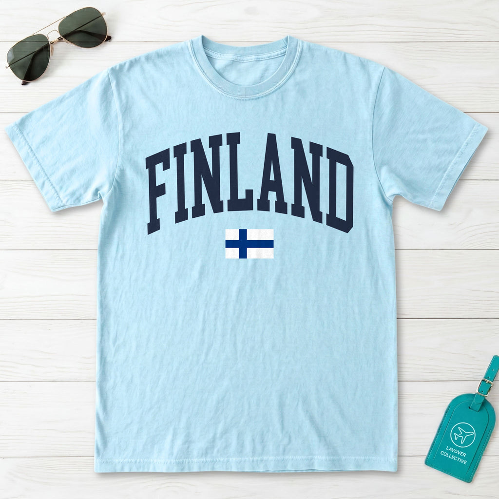 Finland Collegiate Flag T-Shirt