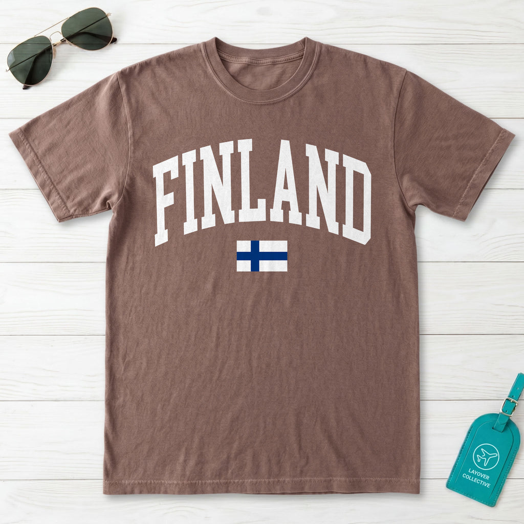 Finland Collegiate Flag T-Shirt