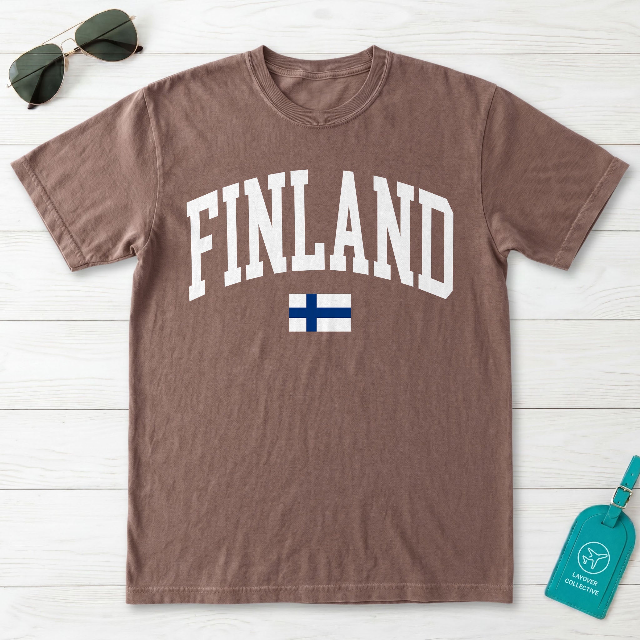 Finland Collegiate Flag T-Shirt