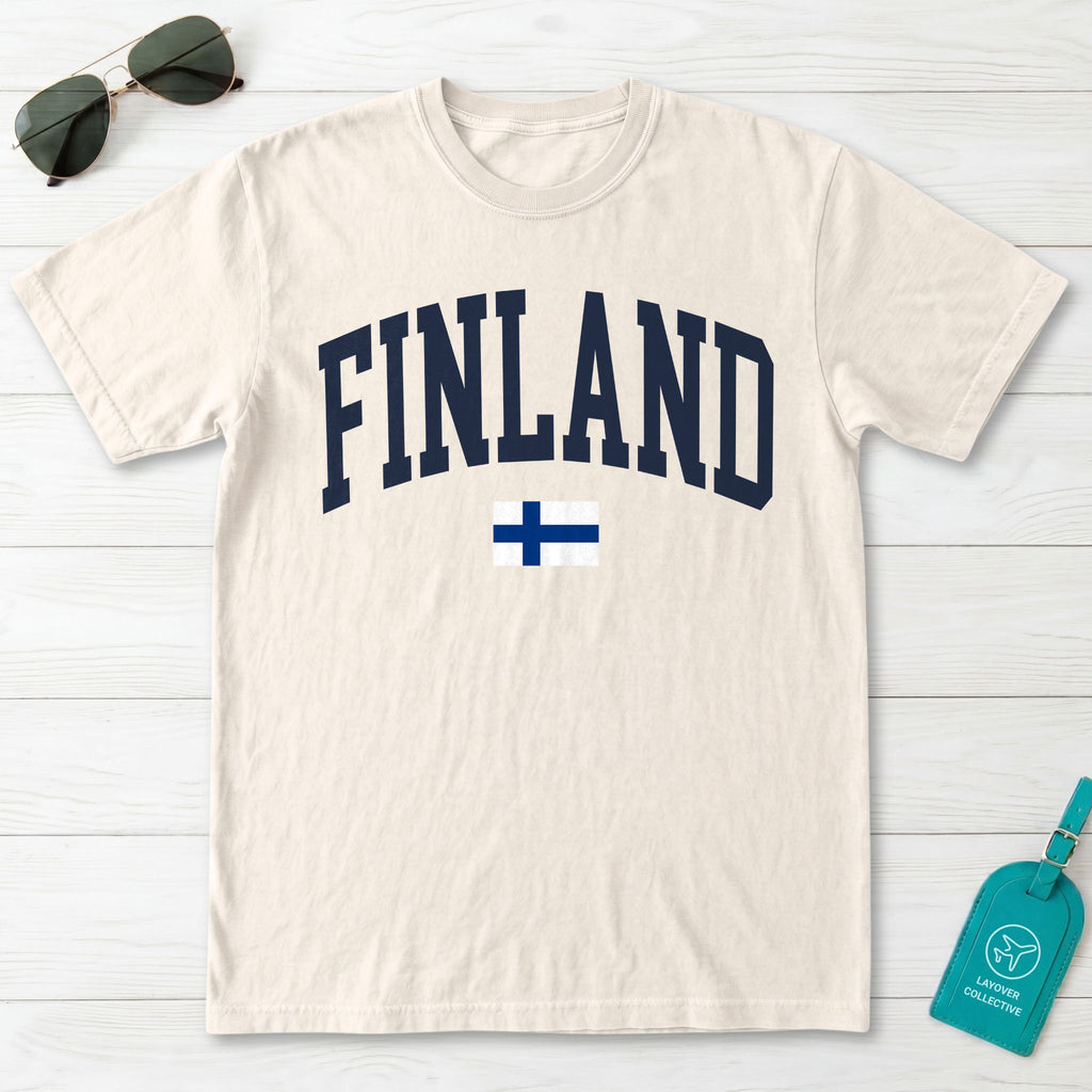 Finland Collegiate Flag T-Shirt