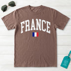France Collegiate Flag T-Shirt